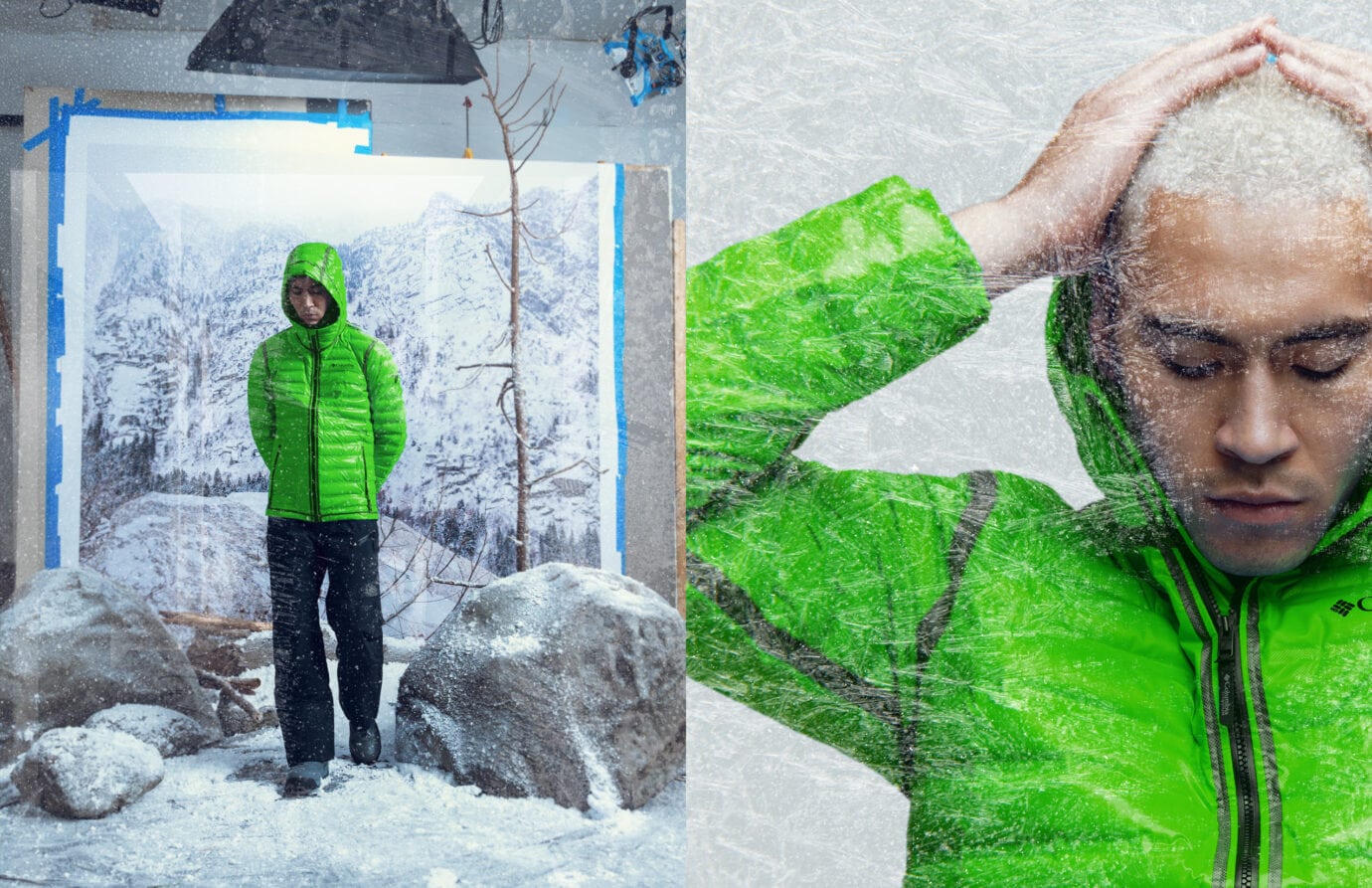 Outerwear_photograph_by_Rafael_Astorga_for_Columbia_sportswear_adverse_weather_effects_indoor_diorama