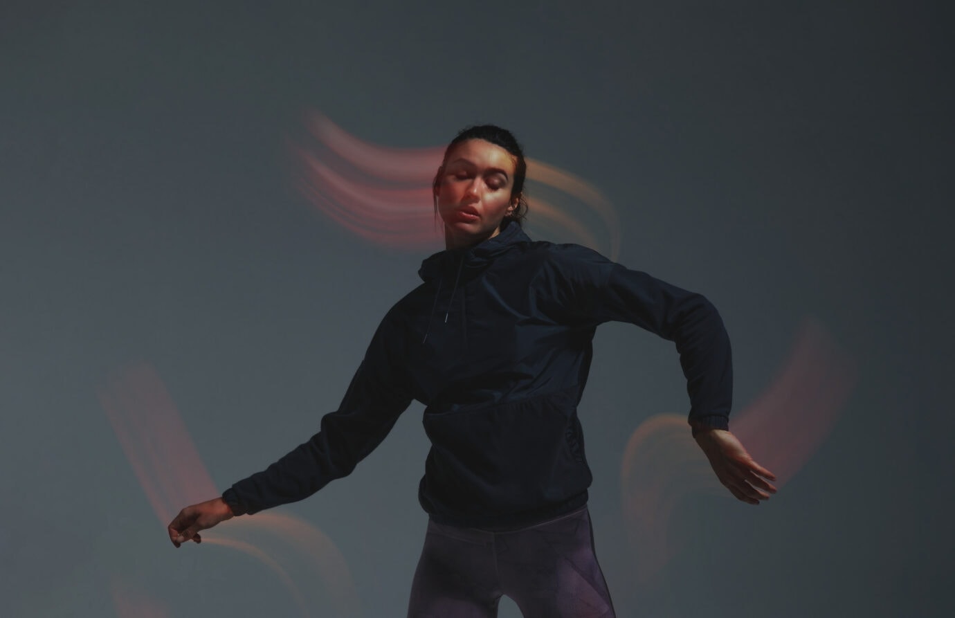 Reebok Outerwear apparel motion blur photography_05