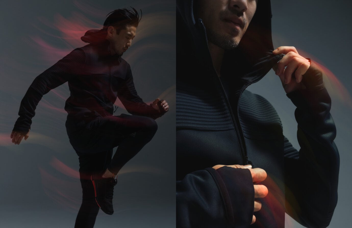 Reebok Outerwear apparel motion blur photography_10