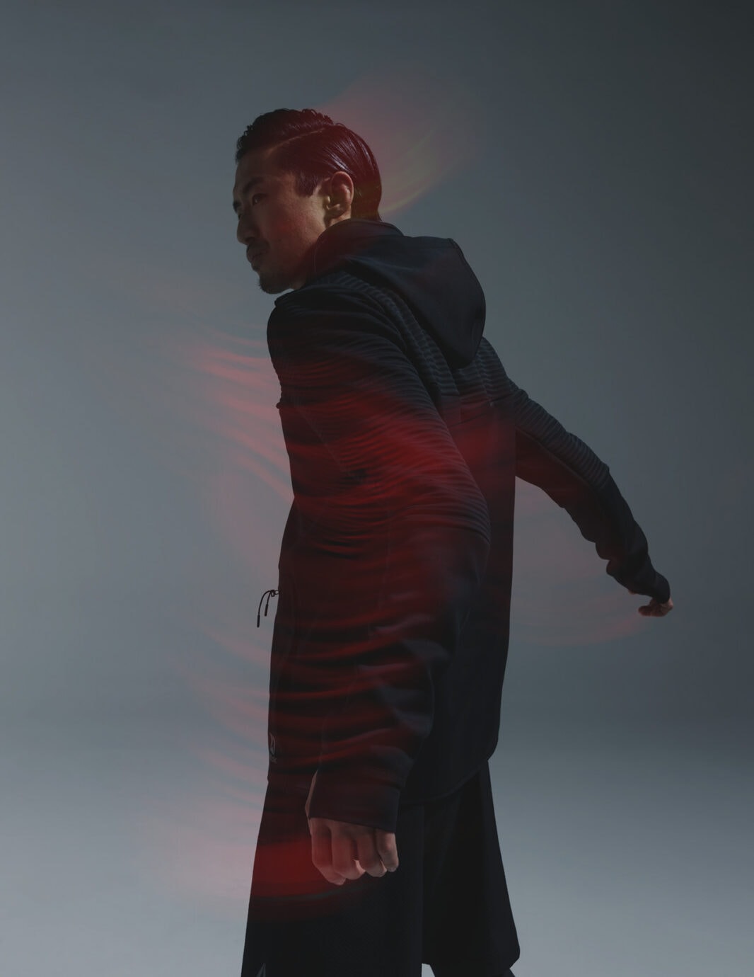 Reebok Outerwear apparel motion blur photography_12